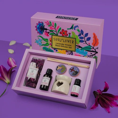 LavenderAromaReedDiffuserSet_1.jpg Aroma Home Diffuser Set - Image 1