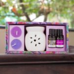 Soulflower Lavender & Walk In The Wood Ceramic Diffuser Set - Image 5