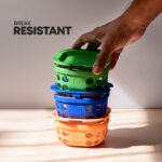 Break Resistant Borosilicate Glass Lunch Box Set of 3 (300ml x 3) with Silicone Sleeve | Microwave Safe & Leak proof Tiffin Box By TintBox - Image 3
