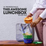 Borosilicate Glass Lunch Box Set of 3 (300ml x 3) with Silicone Sleeve with Canvas Lunch Bag | Microwave Safe & Leak proof Tiffin Box By TintBox - Image 4