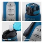 1 Litre , Motivational Glass Sipper Bottle Duo - Image 4