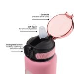 1 Litre , Motivational Glass Sipper Bottle Duo - Image 9