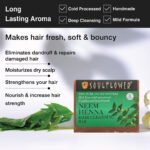 Soulflower Neem Henna Shampoo Bar – Natural Vegan Anti-Dandruff Hair Cleansing Bar - Image 2
