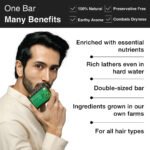 Soulflower Neem Henna Shampoo Bar – Natural Vegan Anti-Dandruff Hair Cleansing Bar - Image 5