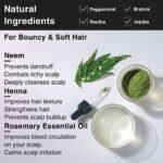 Soulflower Neem Henna Shampoo Bar – Natural Vegan Anti-Dandruff Hair Cleansing Bar - Image 4