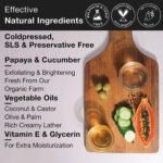 Multani Mitti Soap with Papaya Cucumber - Image 3