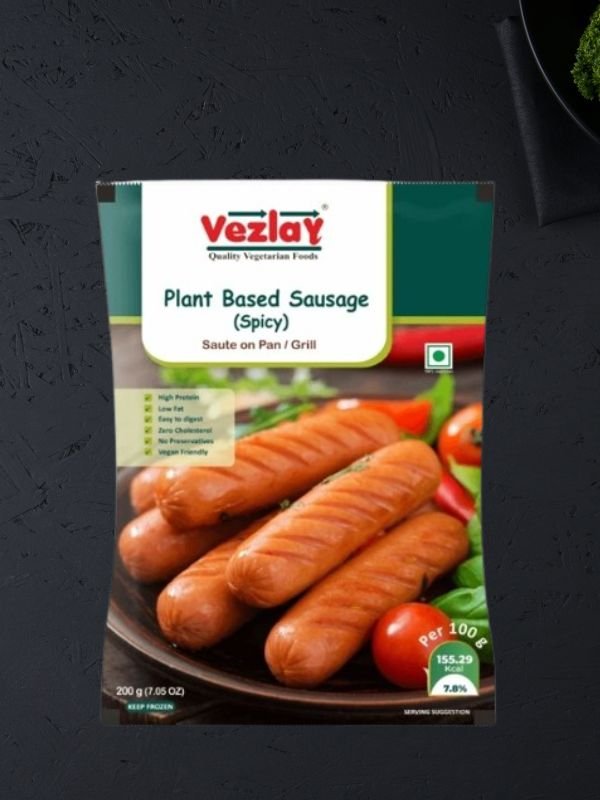 Plant-Based-Sausages-–-Spicy-1.jpg Vezlay Plant Based Sausages – Spicy - Image 1