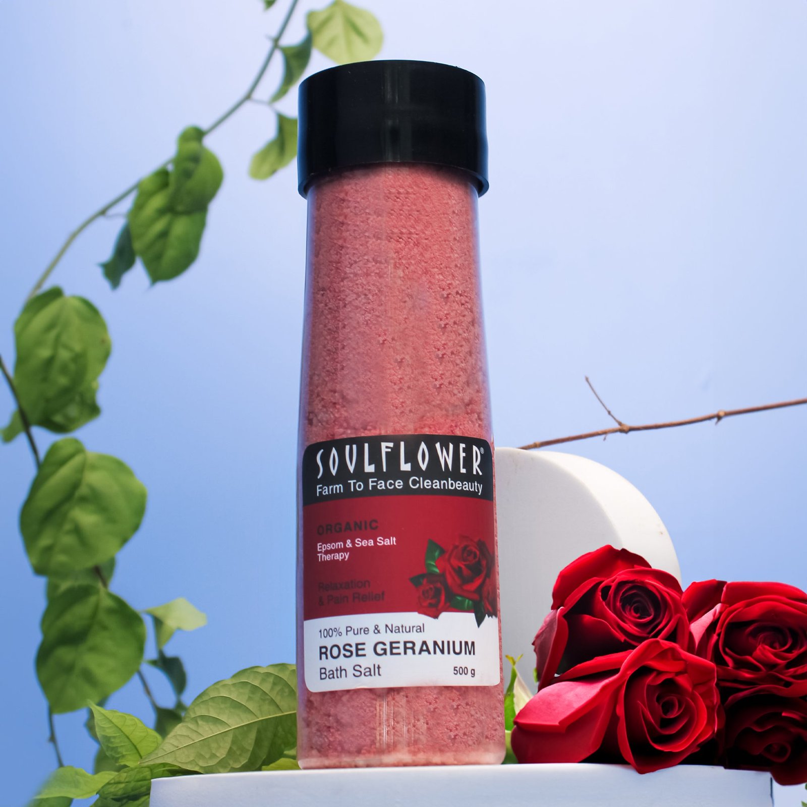 Rose-Geranium-Aroma-Bath-Salt_7ebee8a5-9d3a-42bd-a81c-f33017c6cc61.jpg Rose Geranium Aroma Bath Salt BYOB - Image 1