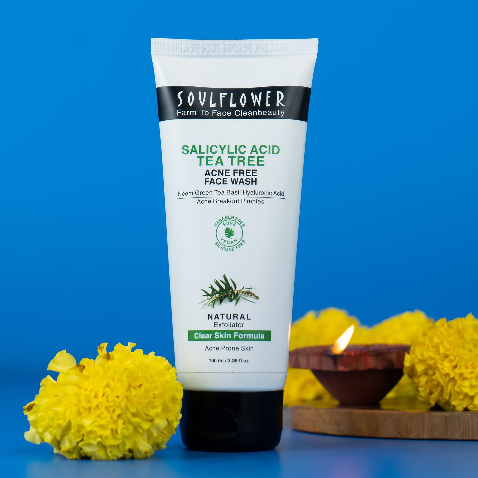 Tea-Tree-Face-wash_76ff9015-5628-4861-889b-6490b572e69f.jpg 2% Salicylic Acid Tea Tree Acne Free Face Wash - Image 1
