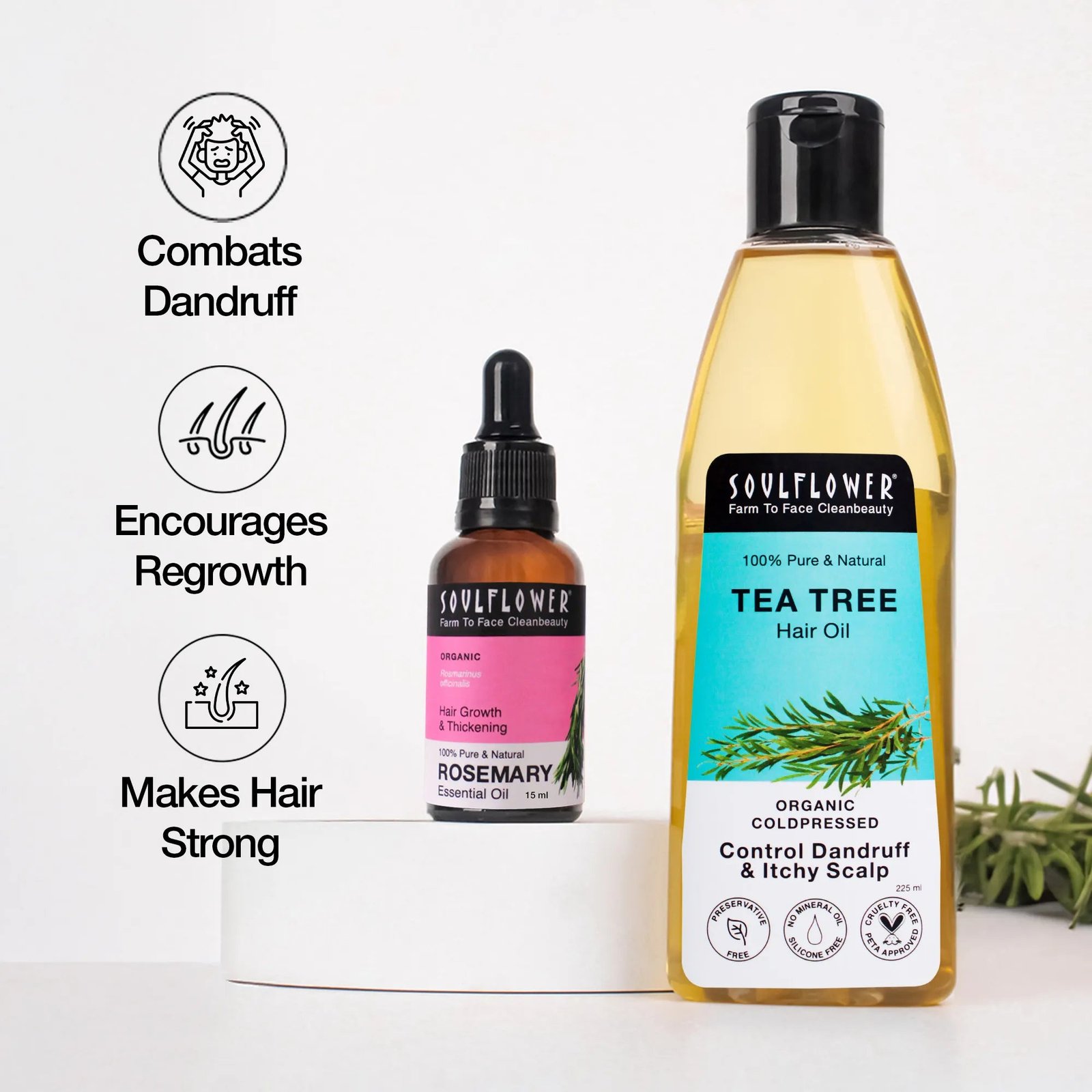 Tea_tree_HO_Rosemary_Eo.jpg Rosemary And Tea Tree Oil for Dandruff-free Hair Growth - Image 1