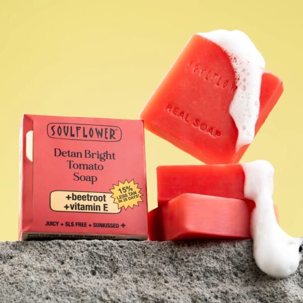 Soulflower Anti Tan Juicy Red Tomato Soap