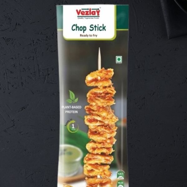 Vezlay Soya Chop Stick – Vegan High Protein Ready-to-Fry Snack (Plant-Based Meat Alternative)