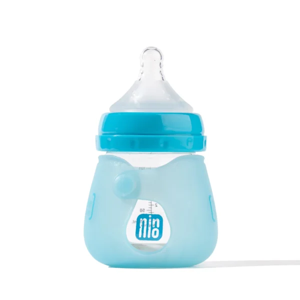 Glass Baby Feeding Bottle 125ml with Temperature Sensor – Safe & BPA-Free