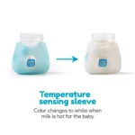 Glass Baby Feeding Bottle 125ml with Temperature Sensor – Safe & BPA-Free - Image 4