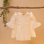 Poshaak Schiffli Ruffle Baby Girl Dress