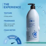 Coconut Milk Shampoo with Peptides for Strength & Shine - Image 3
