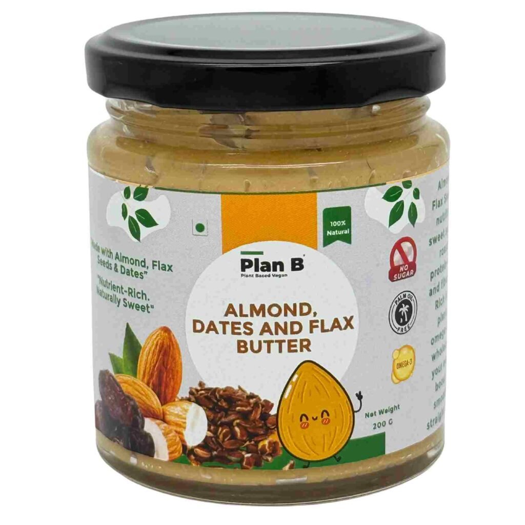 ALMOND BUTTER WITH FLAX SEEDS