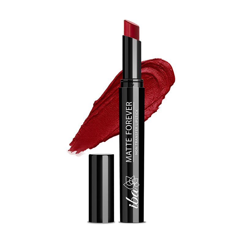 1_Dinner_date_800x800_1_33d42332-ec74-43a3-b27b-c6d90830a386.jpg Iba Matte Forever Non Transfer Lipstick - 12 Dinner Date, 2g - Image 1