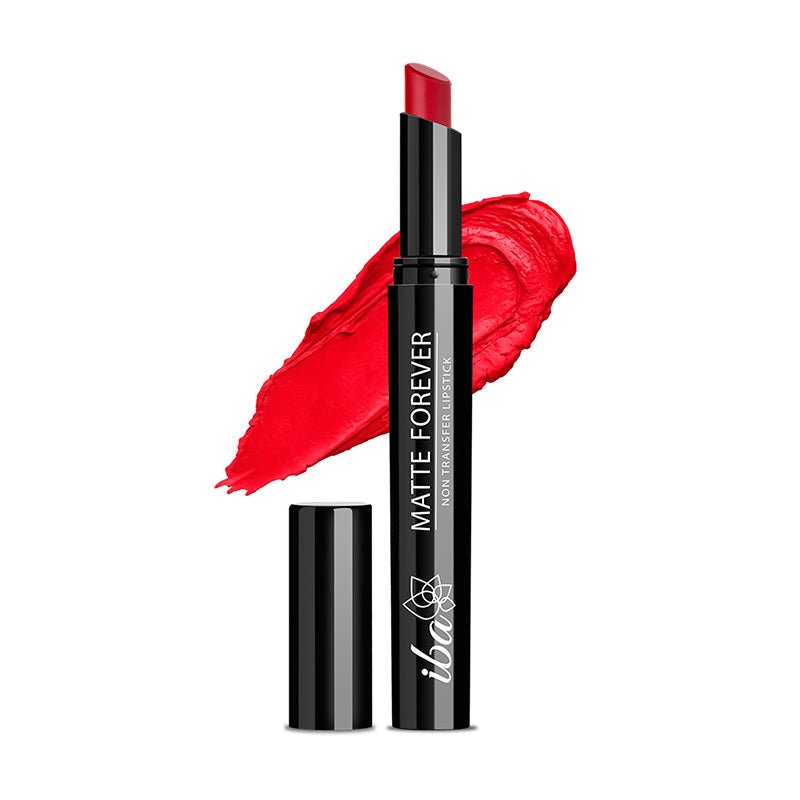 1_dinner_date_800x800_8c6ecb0c-5843-47a1-b47a-861e7944bf3b.jpg Iba Matte Forever Non Transfer Lipstick - 11 Nikkah Red, 2g - Image 1