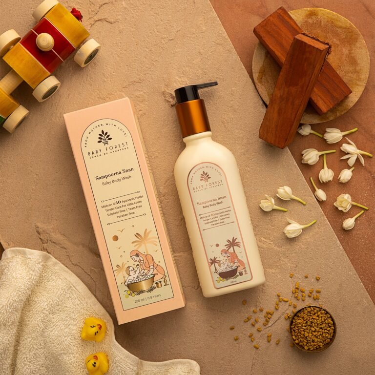Vegan Baby Sunscreen Lotion – SPF 30 Ayurvedic Sun Protection (Surya Kawach)