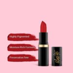 Iba Pure Lips Moisture Rich Lipstick-A62 Pure Red, 4 g - Image 4