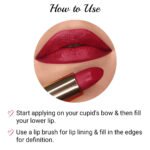Iba Pure Lips Long Stay Matte Lipstick-M09 Berry Punch, 4 g - Image 7