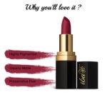 Iba Pure Lips Long Stay Matte Lipstick-M09 Berry Punch, 4 g - Image 4
