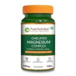 Pure Nutrition Chelated Magnesium Complex – Glycinate, Citrate & Oxide – Supports Muscle, Bone & Nerve Health