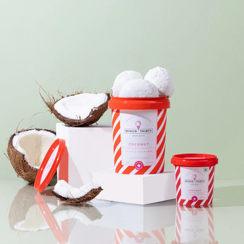 COCONUT_acd3e4f5-cdbd-4e9c-95ef-fda55a91b6a2 Vegan Coconut Ice Cream (Sugar-Free) – Dairy-Free Dessert | Same-Day Delivery - Image 1