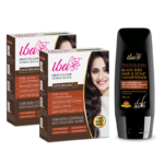 Iba Hair Color – Dark Brown (Pack of 2) + Black Seed Conditioner