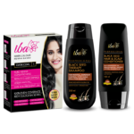 Iba Black Seed Therapy Shampoo + Conditioner + Hair Color- Dark Coal Combo