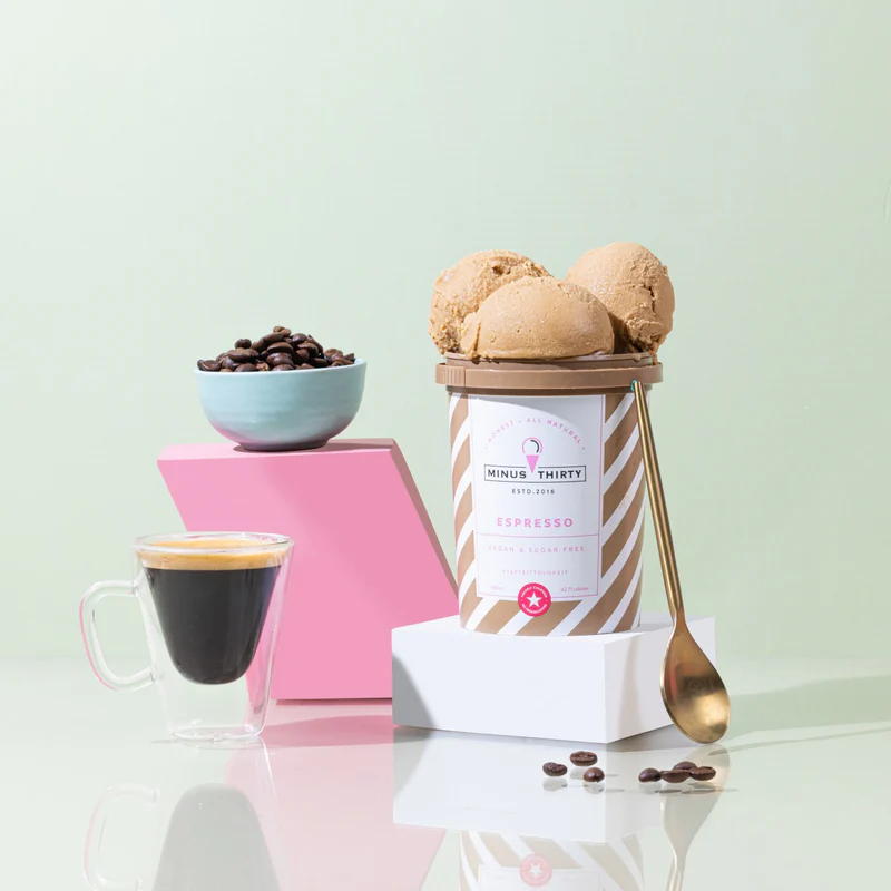 ESPRESSO_1 Vegan Espresso Ice Cream Tub – Dairy-Free Coffee Dessert | Same-Day Delivery - Image 1