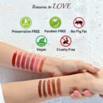 Iba Pure Lips Long Stay Matte Lipstick-M10 Red Brick, 4 g - Image 6
