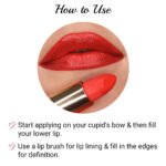 Iba Pure Lips Long Stay Matte Lipstick-M06 Bold Red, 4 g - Image 7