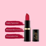 Iba Pure Lips Moisture Rich Lipstick-A25 Fuchsia Fusion, 4 g - Image 3