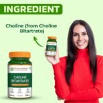 Pure Nutrition Choline Bitartrate 650mg | 60 Veg Capsules | Brain & Nerve Support - Image 2