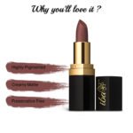 Iba Pure Lips Long Stay Matte Lipstick-M16 Rose Tan, 4 g - Image 4
