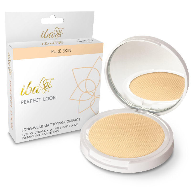 SnowWhite.png Iba Perfect Look Long Wear Mattifying Compact-Snow White, 9 g - Image 1