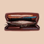 ZOUK Paisley Print Chain Wallet – Vegan Leather Women’s Sling Wallet - Image 2