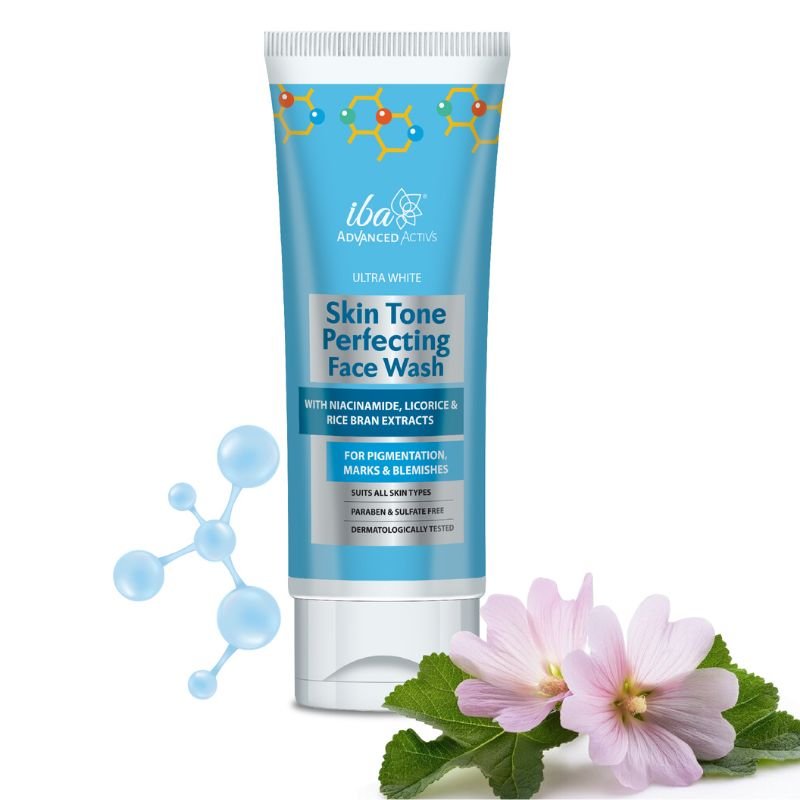 Untitled_design_24_4b4e6868-d48a-453f-9a0f-5b4ed4cc8c89.jpg Iba Advanced Activs Ultra White Skin Tone Perfecting Face Wash, 100 ml - Image 1