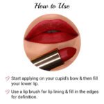 Iba Pure Lips Long Stay Matte Lipstick- M21 Urban Red, 4 g - Image 8