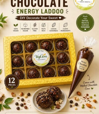 vegan chocolate energy laddoo box VegGora