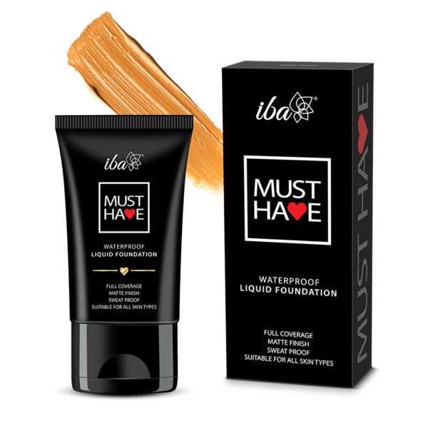 Iba Must Have Waterproof Liquid Foundation - Golden Sand,30 ml