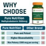 Pure Nutrition Vitamin B12 Methylcobalamin 1500 mcg - Image 2