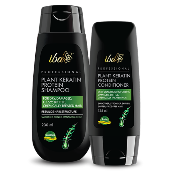 Iba Plant Keratin Shampoo & Conditioner Combo for Smooth Hair