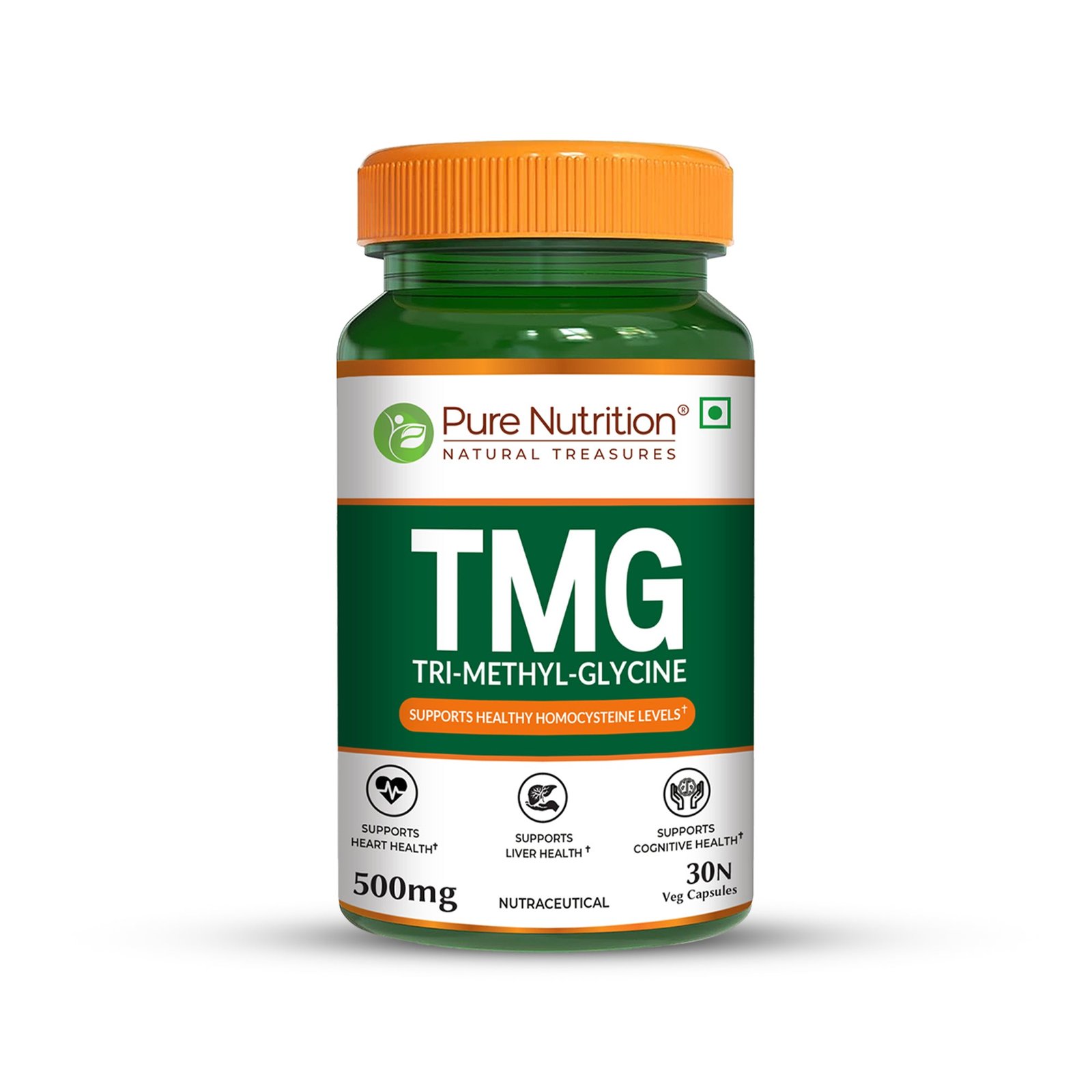 tmgFOP.jpg TMG 500 mg – Trimethylglycine | Supports Methylation & Cellular Health - Image 1