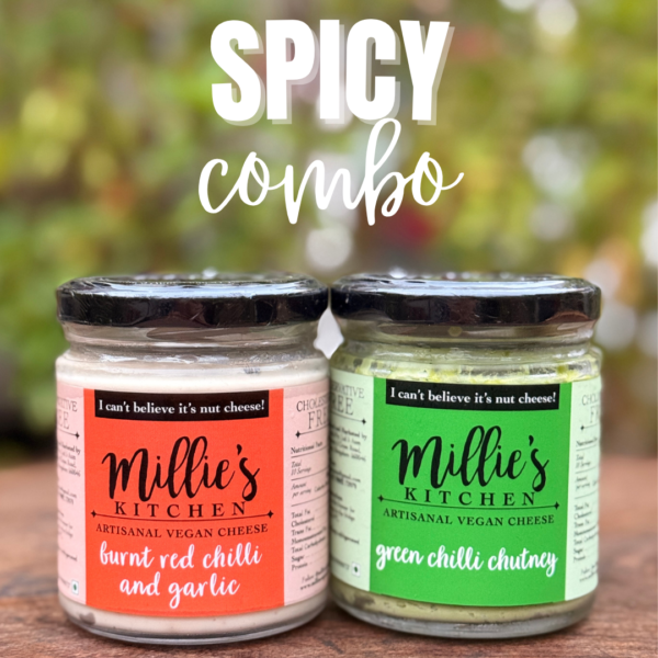 Spicy Combo (Burnt Red Chili Garlic + Green Chili Chutney)