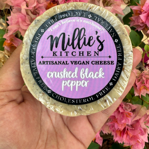 Cracked Pepper Vegan Cheese Wheel