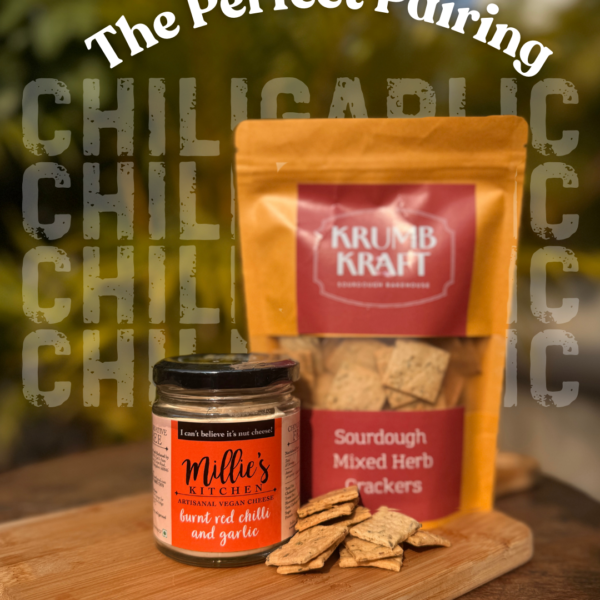 Millie's Spicy Vegan Cheese & Cracker Combo | Burnt Red Chili Garlic