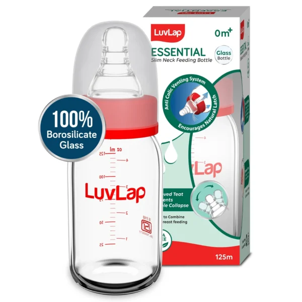 LuvLap Glass Feeding Bottle